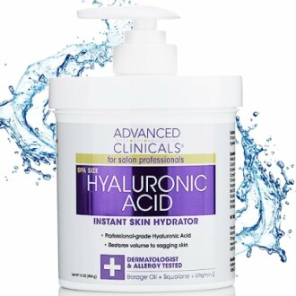 Advanced Clinicals Hyaluronic Acid Body Lotion & Face Moisturizer Review